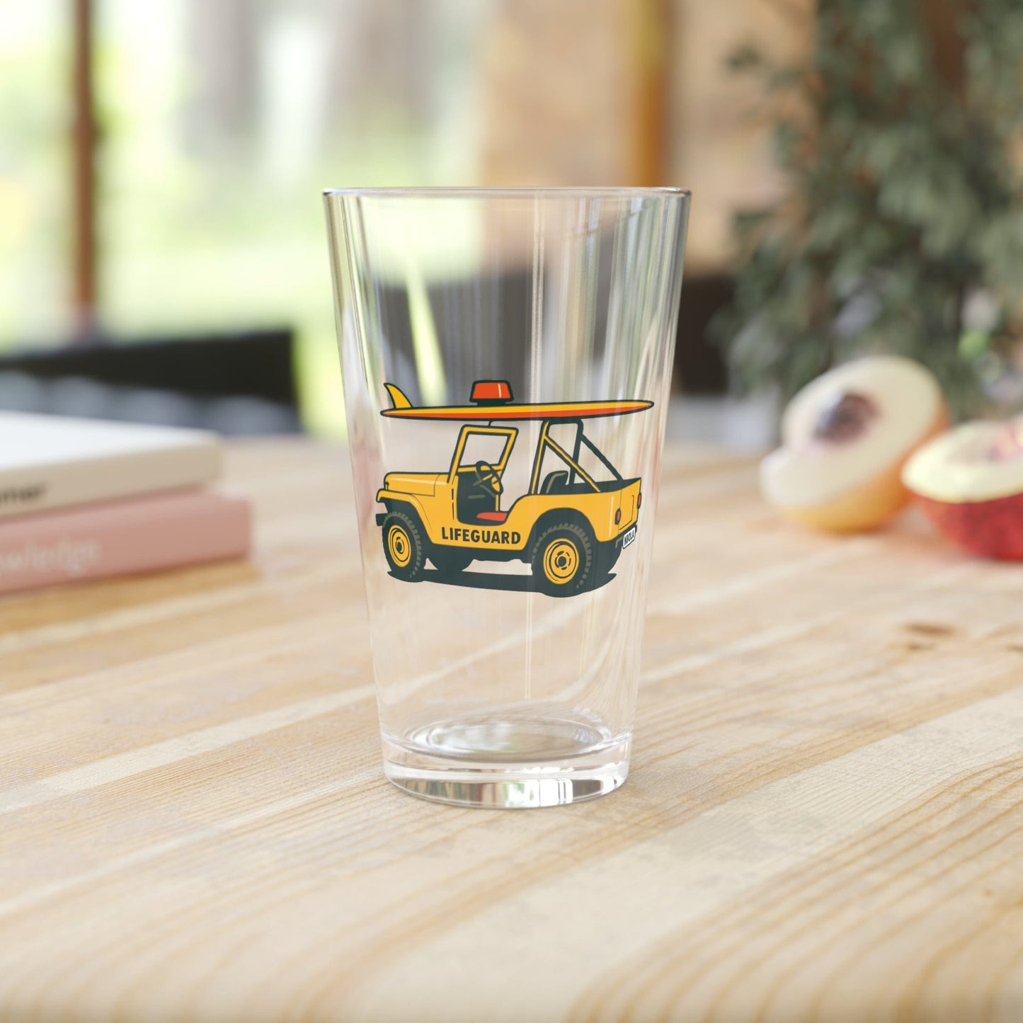 Lifeguard Jeep Pint Glass