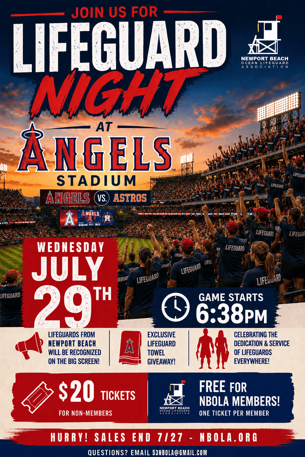 2026 Lifeguard Night at Angel's Stadium