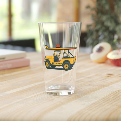 Lifeguard Jeep Pint Glass