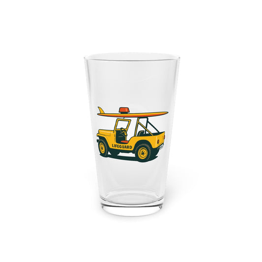 Lifeguard Jeep Pint Glass