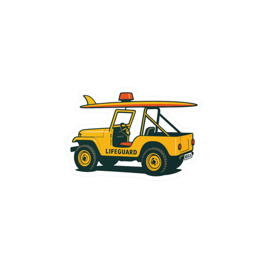 Lifeguard Jeep Sticker